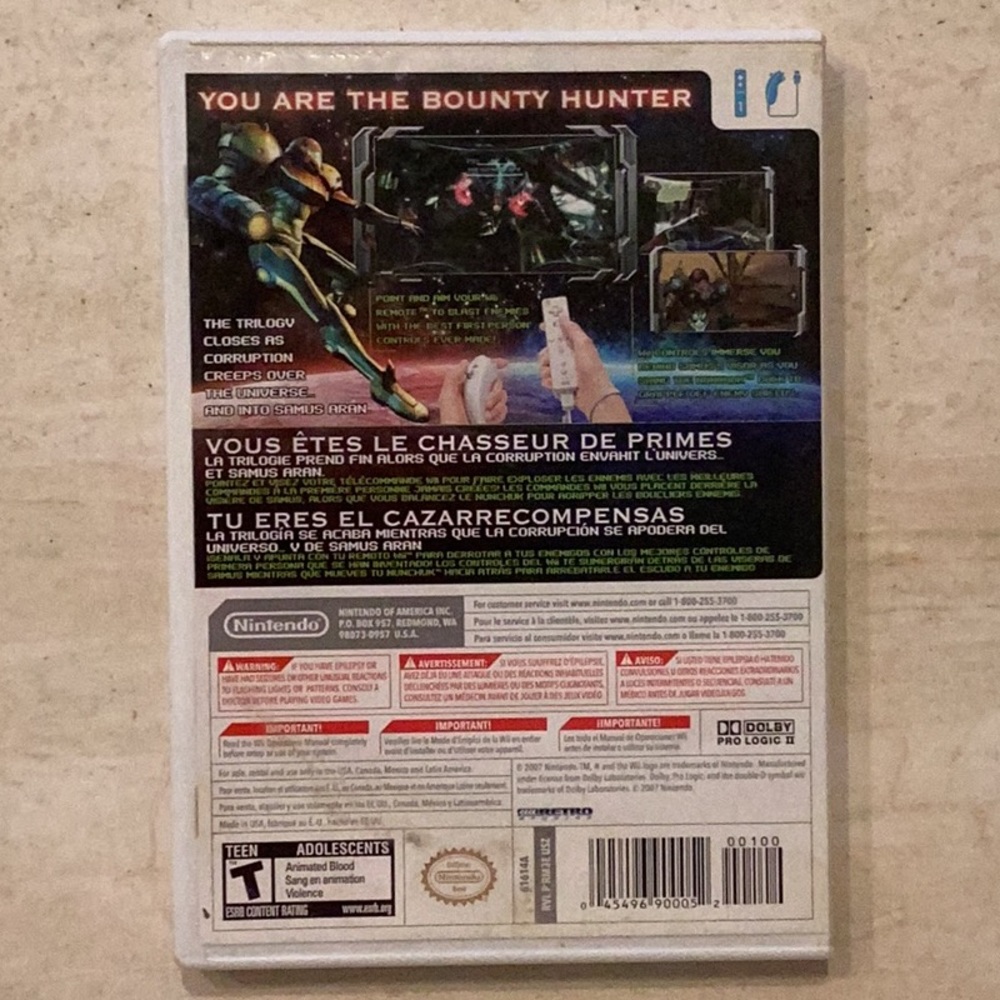 Metroid Prime 3 Corruption Nintendo Wii Game Complete - Picture 2 of 6